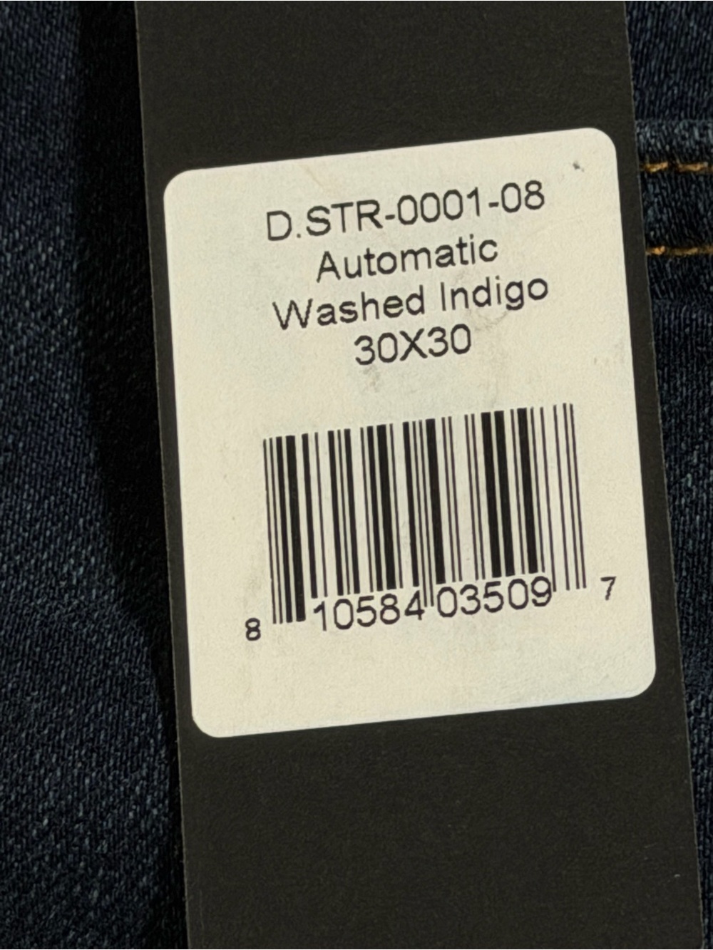 Men's REVTOWN AUTOMATIC JEANS Washed Indigo NWT 30x30 - Picture 7 of 7